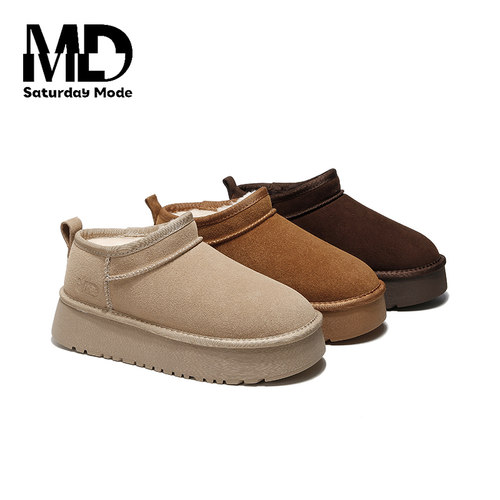 SATURDAYMODE女新款雪地靴棉鞋