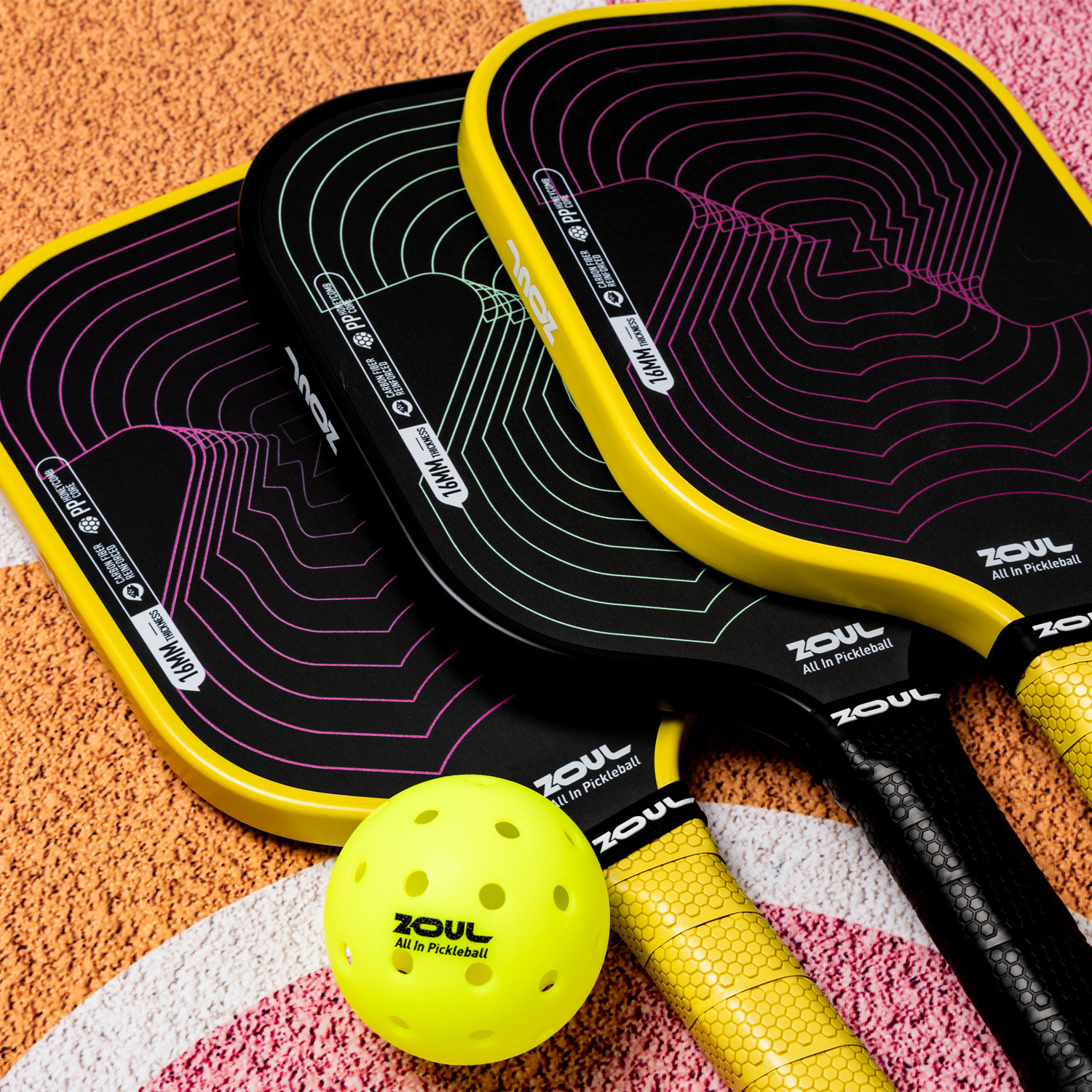 【能量】ZOUL匹克球拍东丽T700碳纤维专业级进攻型pickleball球板
