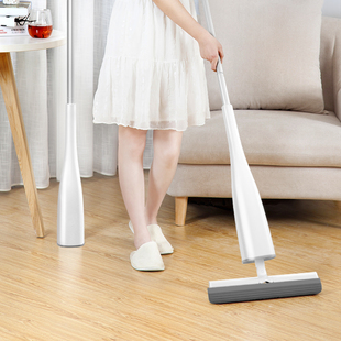 海绵拖把家用2021新款 吸水胶棉舒棉头免手洗一拖净大号卫生间拖布