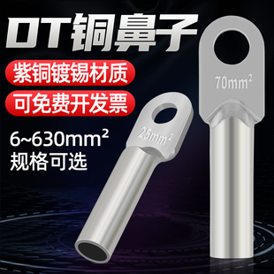 120 DT铜鼻子镀锡16 240 185 300平方接线端子铜线耳