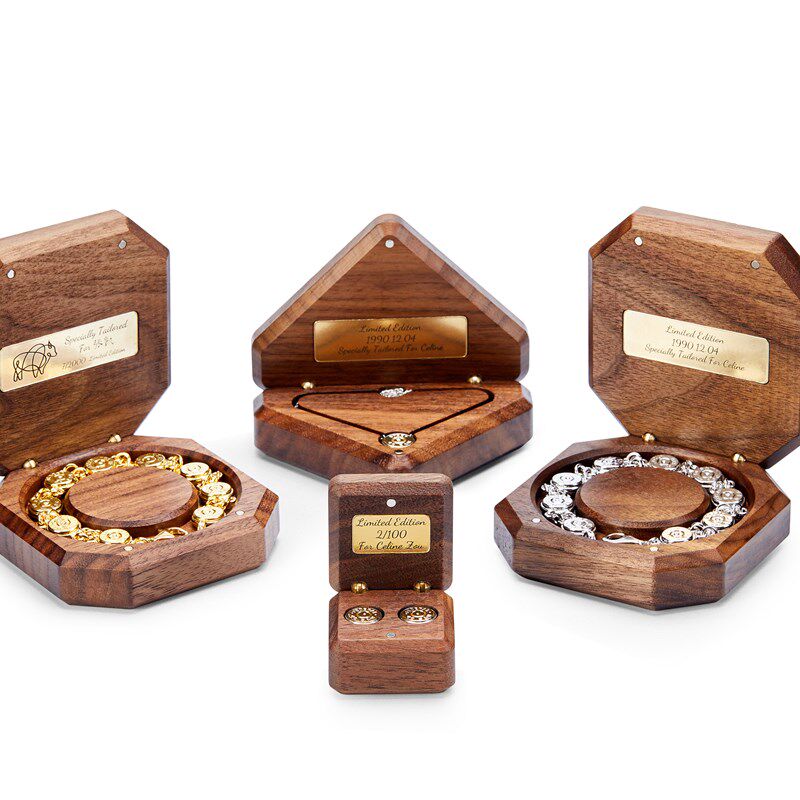 手工定制黑胡桃木盒