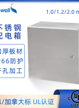 UL认证电箱304不锈钢防水电控箱300*300*200仪表箱电源箱照明箱