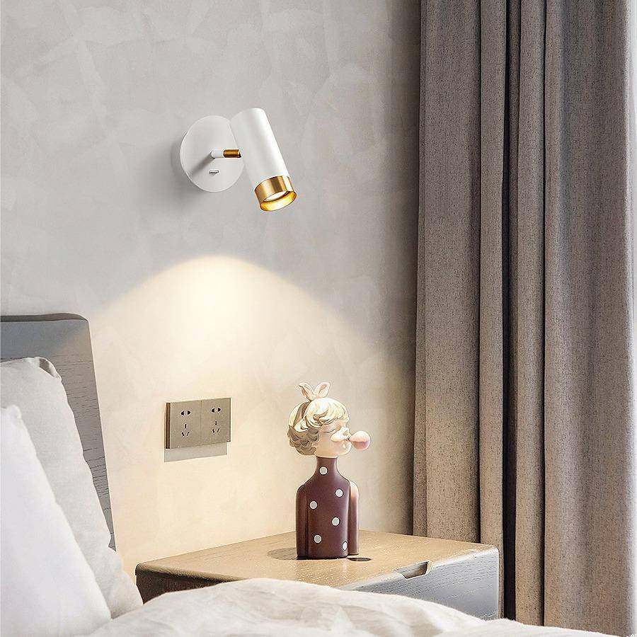 壁灯卧室床头灯现代简约北欧轻奢书房装饰带开关旋转阅读墙壁灯具,特色手工艺,其他特色工艺品,淘宝优惠券,粉丝福利购,淘宝优惠卷