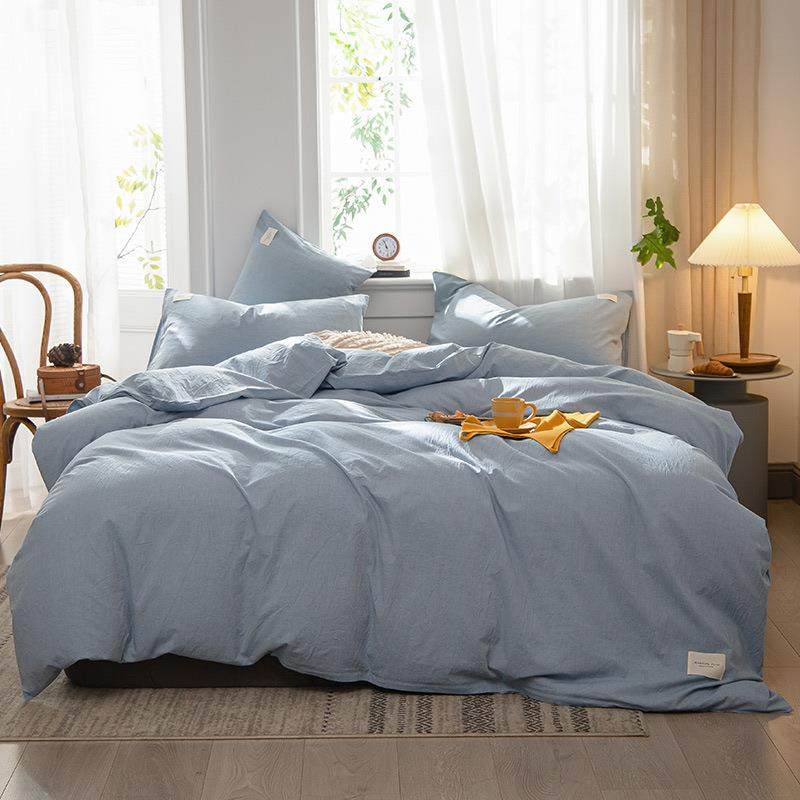 A类水洗棉四件套棉棉床单被套1.5米床上用品三4件套床笠1.8m,清洗/食品/商业设备,风口/风叶/风机配件,淘宝优惠券,粉丝福利购,淘宝优惠卷