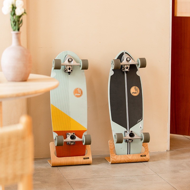 滑板收纳架子滑板展示架双翘长板陆地冲浪板架单个收纳滑板放置架