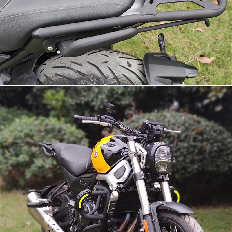 适用于隆鑫无极500AC保险杠防摔前护杠竞技杠边包后货架尾架改装