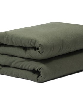 军绿棉花被学生军训棉被劳保被褥子单人宿舍M军绿色被褥工地用便