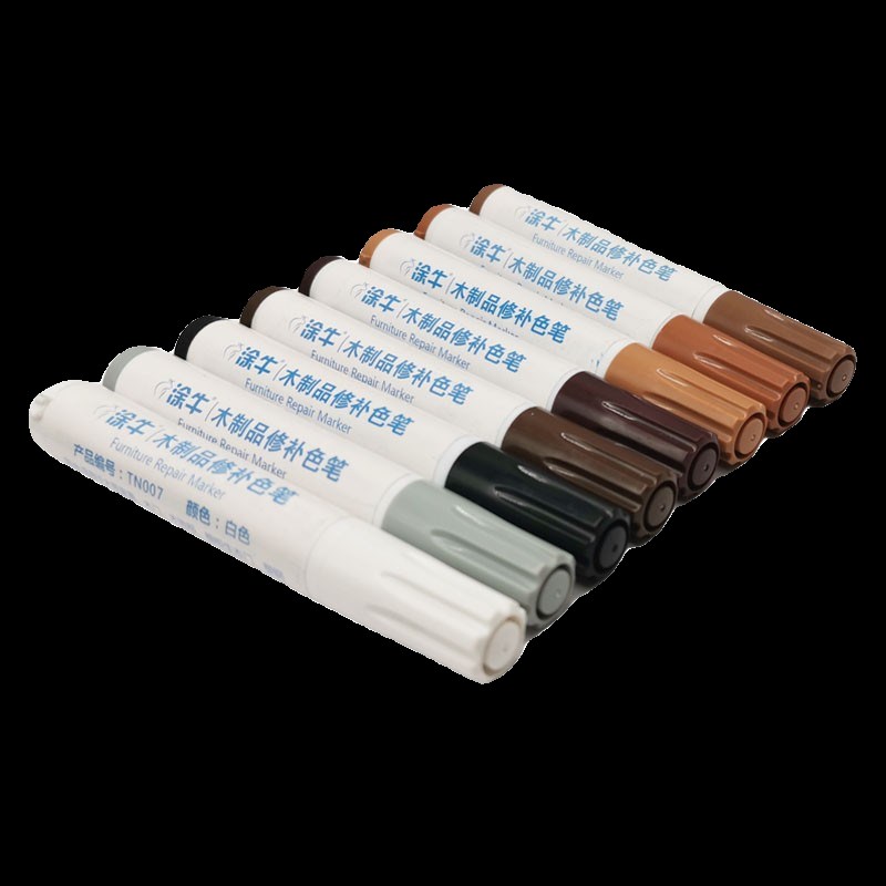 50色修色笔补漆笔木器家v具修补色笔复合地板木制品划痕露白封边