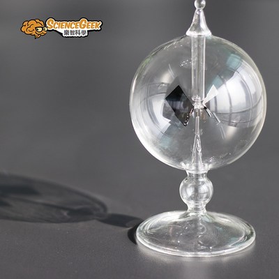 克鲁克斯Crookes radiometer光能辐射计太阳风车旋转桌面装饰摆件