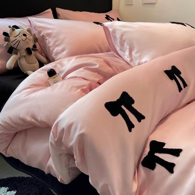 韩式公主风冰丝四件套夏季轻奢水洗真丝三件套新款床品床单被套罩,自行车/骑行装备/零配件,更多零件/配件,淘宝优惠券,粉丝福利购,淘宝优惠卷