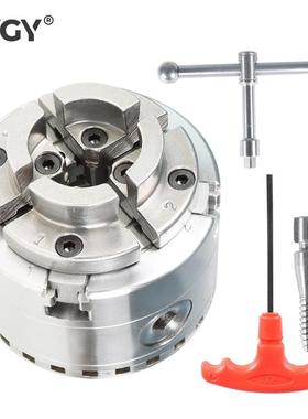 四爪自定心木工卡盘4寸PK961x8TPI螺纹KP125木工车床用木工卡盘