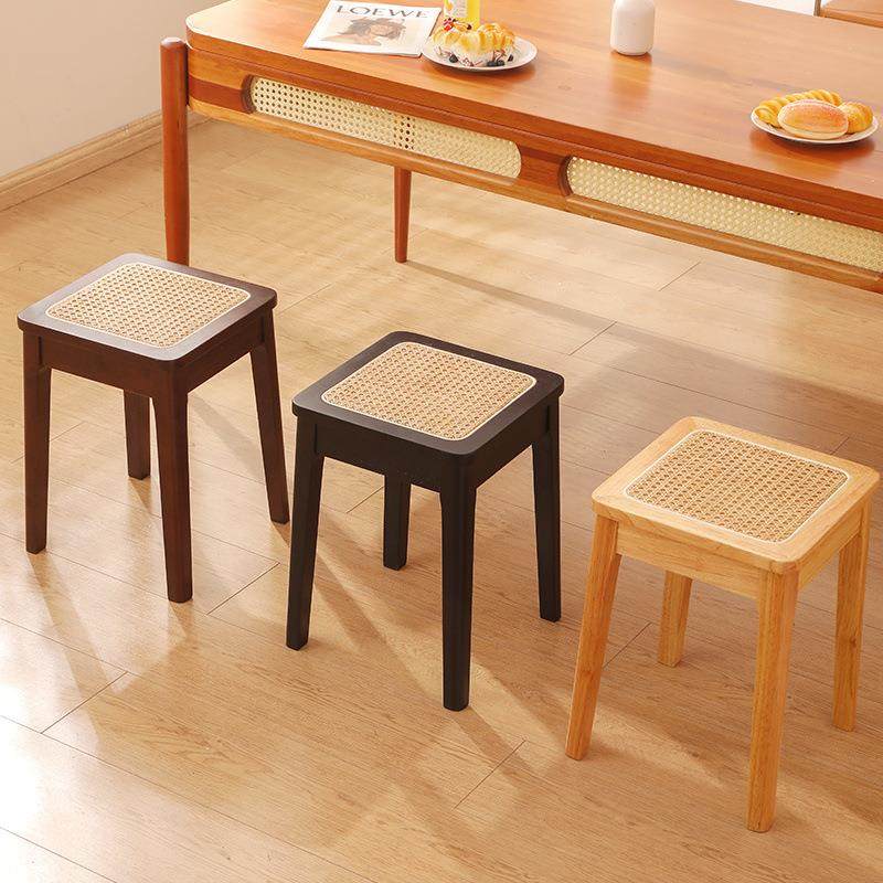 实木藤编凳子家用可叠方形古风凳餐桌板凳备用透气餐凳简约高椅子,自行车/骑行装备/零配件,更多零件/配件,淘宝优惠券,粉丝福利购,淘宝优惠卷