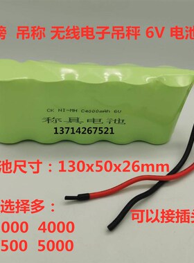 吊秤称重仪表电0吊磅秤无电吊磅秤C2500 C3子00mAh 6V充电线池组