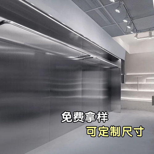 竹炭木金属板木饰面板碳晶板竹木纤维镜面装饰板金属拉丝阻燃护墙