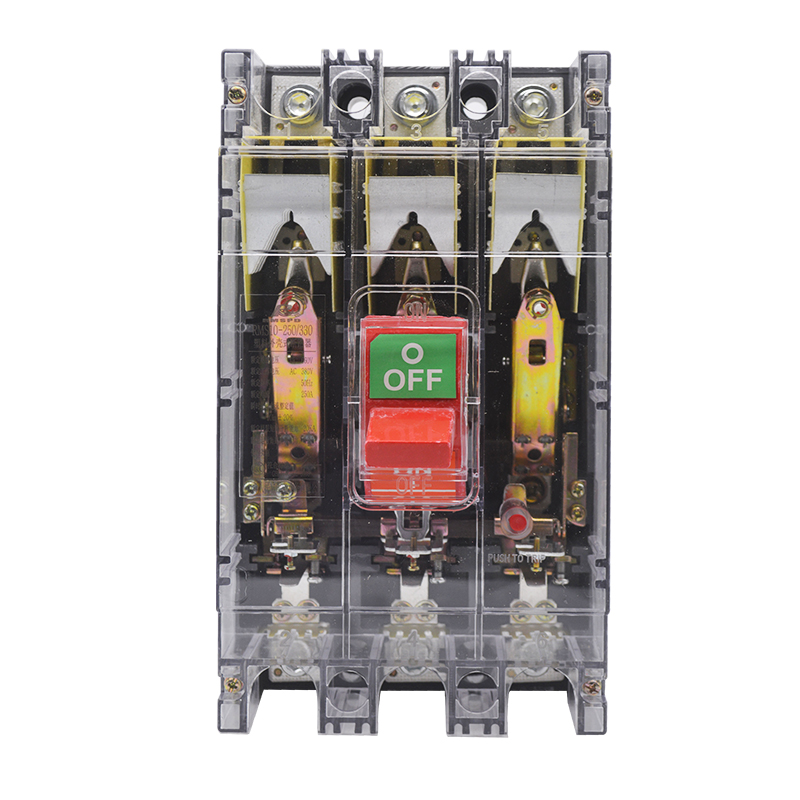 DZ10-100A 63A 250A 400A 600A三相空气开关3P380V塑壳断路器透明