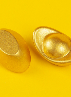 金元宝摆件实心仿真招财桌面摆设树脂家居装饰品客厅办公室礼物