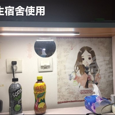 LED台灯触摸可调光带开关宿舍充电USB护眼节能灯学习阅读长条灯管