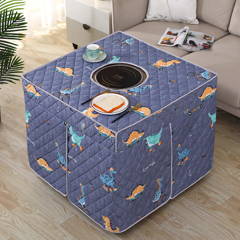 加棉夹棉烤火桌子罩套80x80电炉罩套正方形电炉罩子取暖桌罩冬季,居家布艺,烤火罩,淘宝优惠券,粉丝福利购,淘宝优惠卷