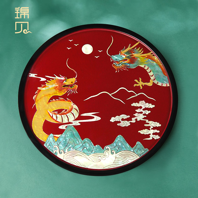 搬家礼物乔迁新居开业商务送客户母亲送妈妈高级感螺钿看盘茶盘