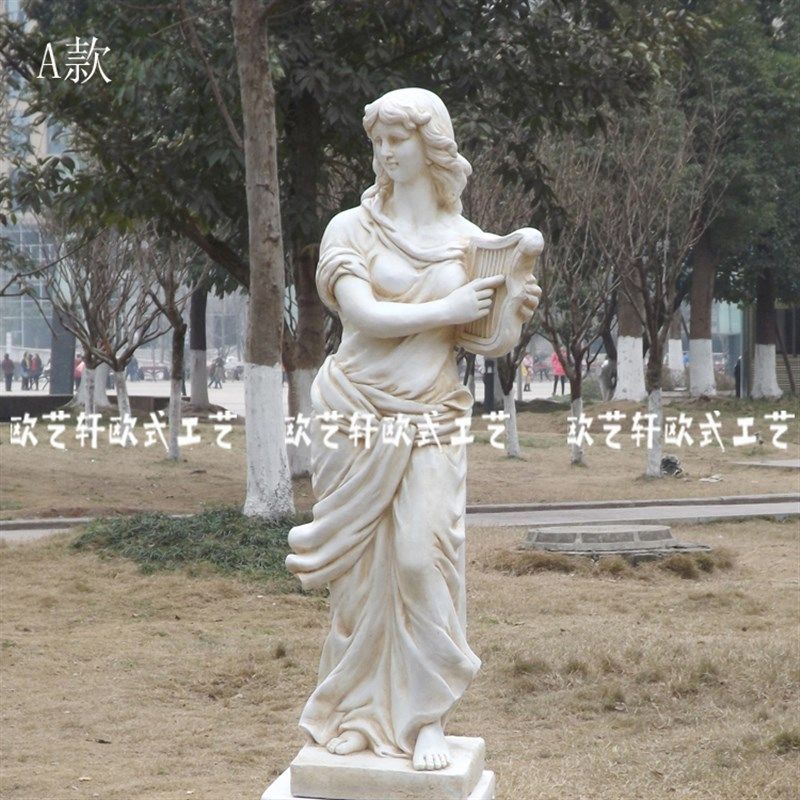 欧式落地人物雕像工艺品咖啡厅大厅过道摆件道具装饰仕女乐队摆设