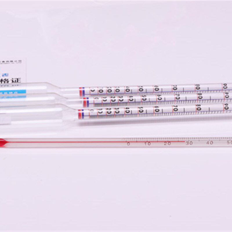 家用白酒酒精计0-100度三只组酒度计酒表自酿酒酒精含量测试