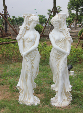 欧式仕女灯人家居雕塑门口酒店会所装饰灯摆件庭院迎宾婚庆摄影