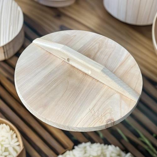 实木手工杉木炒锅盖家用大小锅盖蒸笼木质铁锅盖木头圆形水缸盖