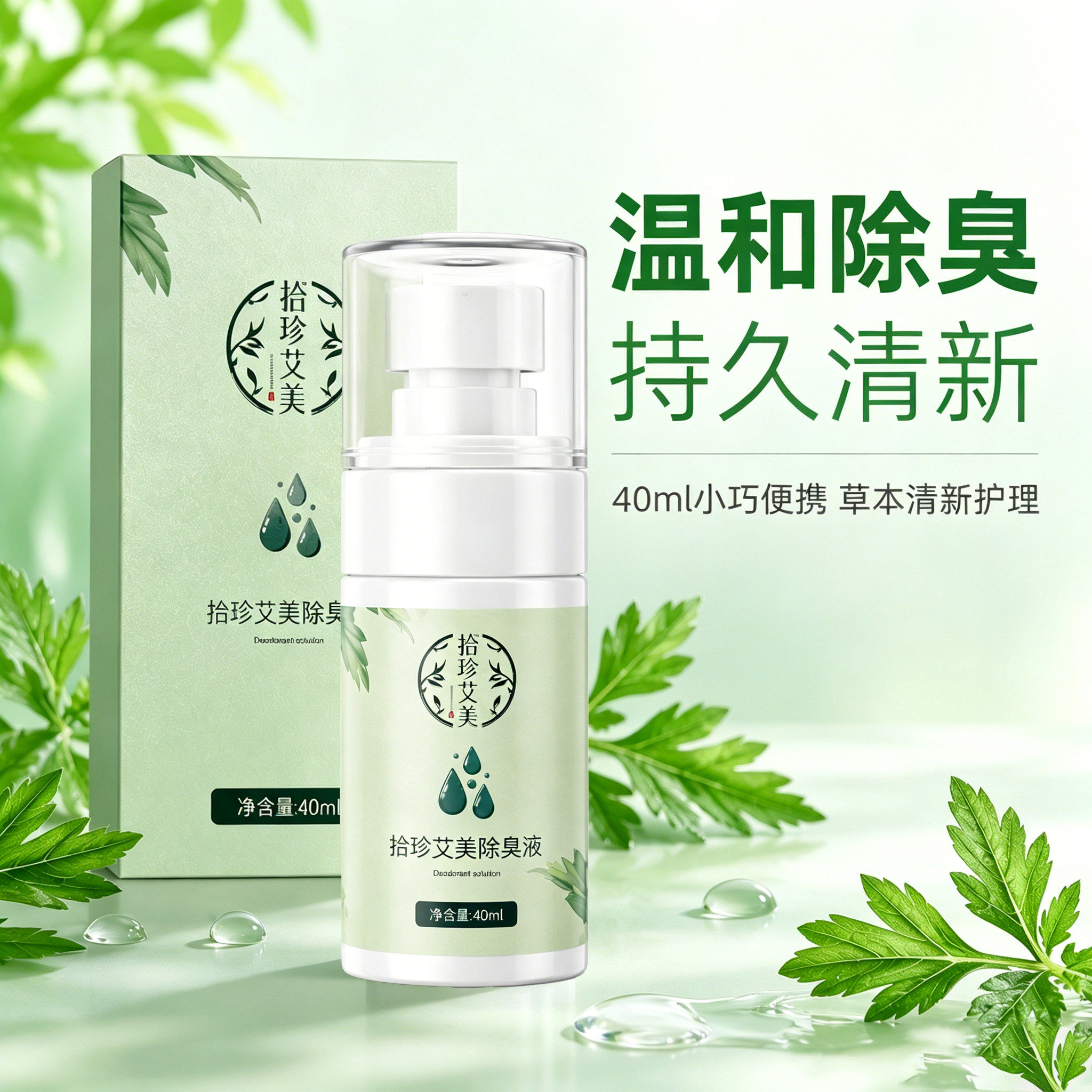 拾珍艾美腋下除臭喷雾去狐臭