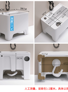 阳台陶瓷拖把池i高脚带腿彩色家用洗墩布盆灰色高背四脚大号地拖
