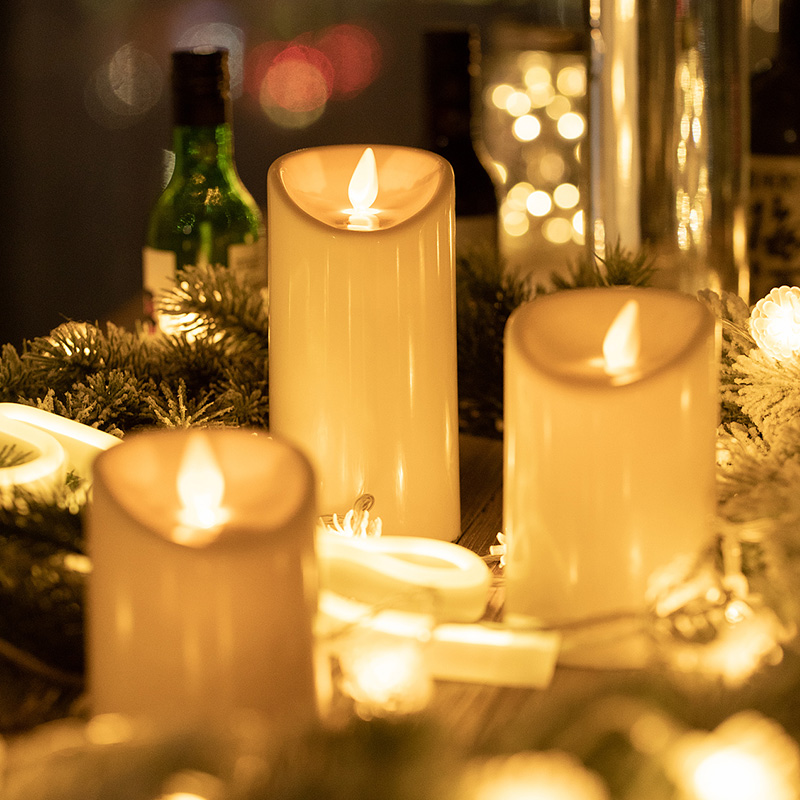 蜡烛电池灯户外露营装饰生日派对野F营帐篷房间卧室浪漫求婚小彩