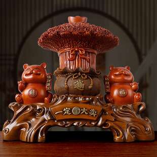 一定大卖招财猫发财树摆件客厅收银前台公司装饰品新店铺开业礼物