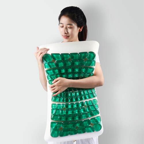 夏季清凉凝胶记忆棉太空枕 护颈椎PU枕安睡慢回弹生物基枕E18