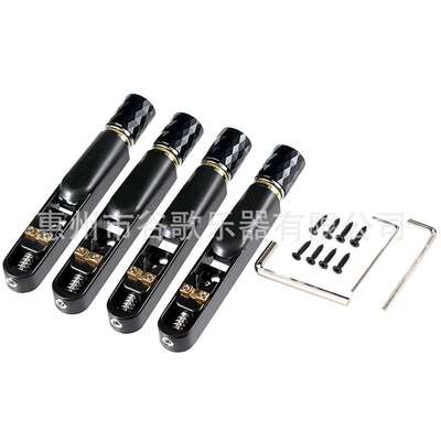乐器配件 贝斯琴桥 黑色5弦/4弦贝斯分体琴桥