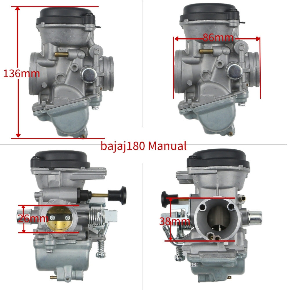 摩托车化油器适用于Bajaj180手动 Pulsar180 TVS省油高效