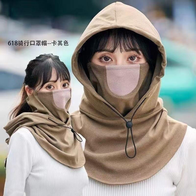 秋冬季电动车防风寒面罩保暖头套