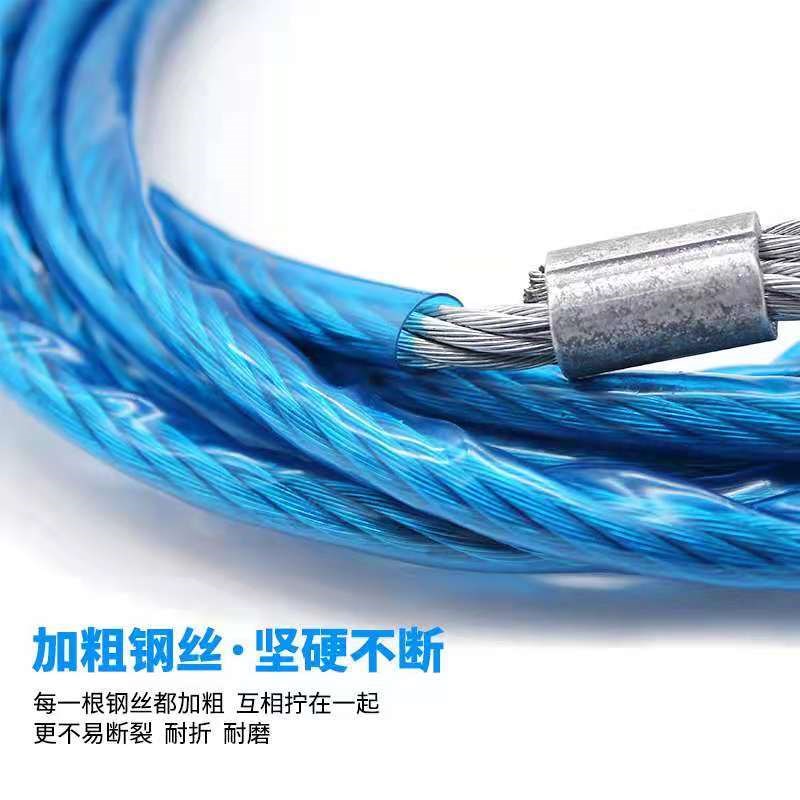 加粗钢丝绳汽车拖车绳越野小轿y车强力牵引救援绳车用拉车绳拖车