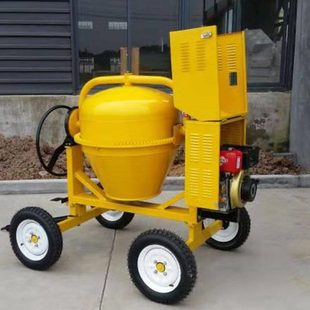四轮搅拌机 移动式 混泥土滚筒搅拌机现货 500L柴油搅拌机 350
