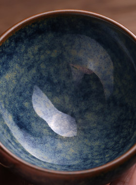 非遗大师李振贵冰茶回蓝手盏主人杯茶杯川盏全建工天目曜变茶具