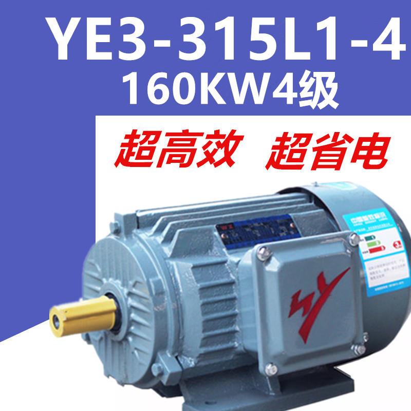 160W4级电机YE3-315L1-4三相异步电动机千瓦国标铜380V二级能效