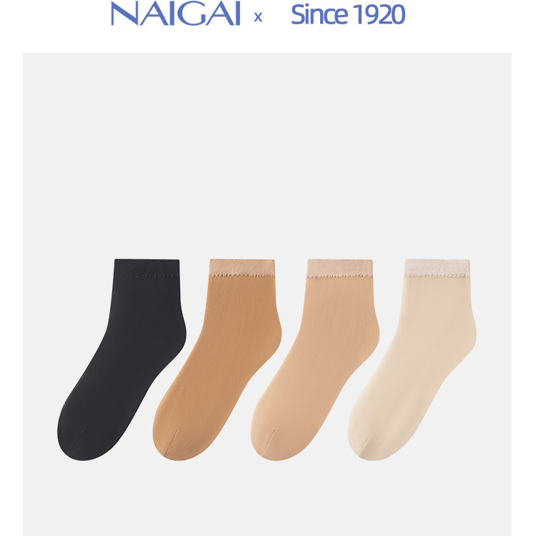 NAIGAI日本产无痕高弹短筒丝袜女