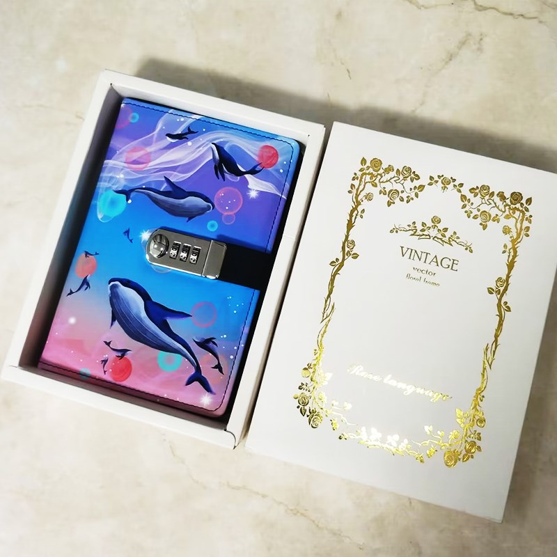 哪吒密码本小学生日记本带锁笔记本子记事本密码锁手账本儿童日记