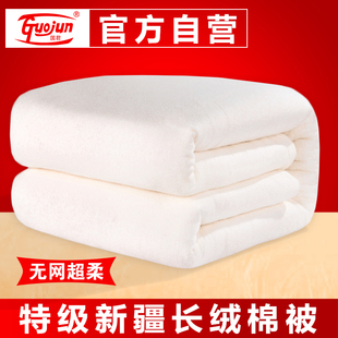 国君棉胎无网棉絮新疆棉花被芯棉花被子长绒棉被芯春秋被单人双人