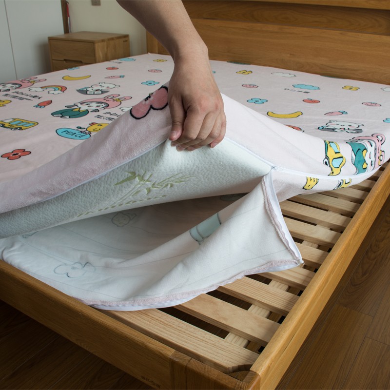 全包牛奶绒床笠新款冬季榻榻米床盖乳胶床垫床单被套罩四件套定制