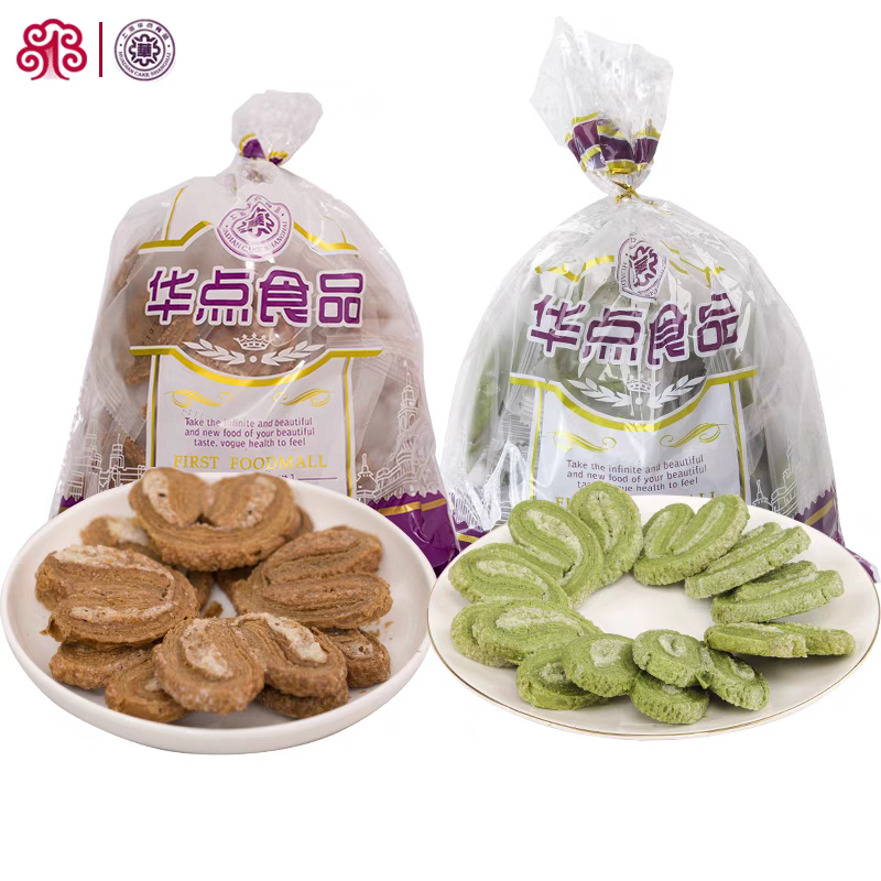 华点蝴蝶酥饼干300g抹茶咖啡生椰上海特产办公室糕点零食休闲礼包