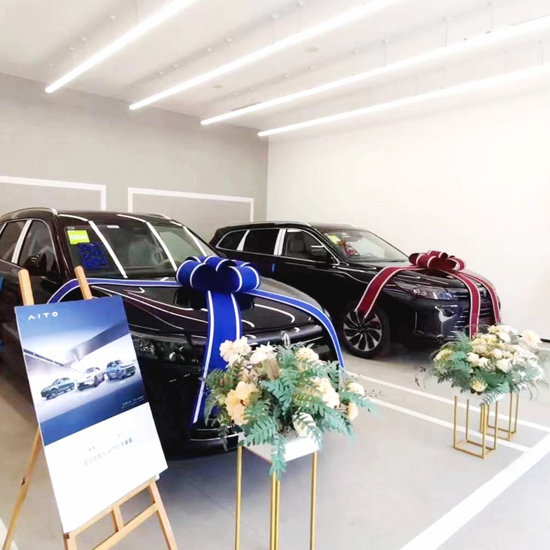 交车仪式蝴蝶结展厅布置汽车4S店新提车交付仪式用品蝴蝶结大红花