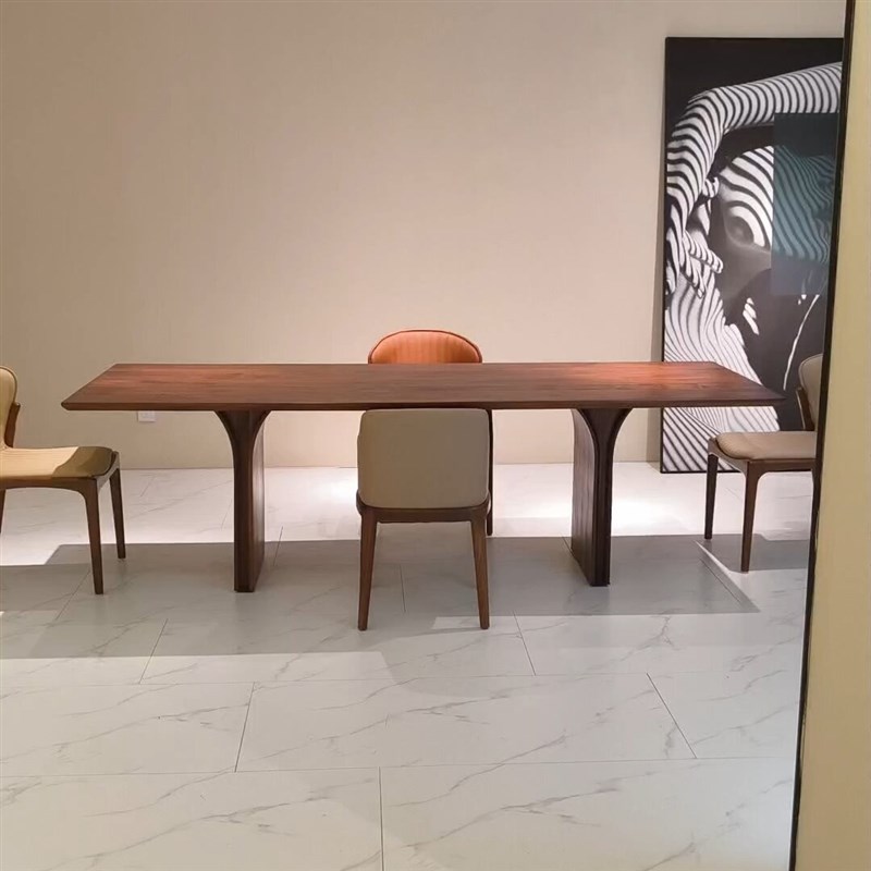 北美黑胡桃木新中式茶桌椅组合禅意功夫茶桌M实木茶台办公室茶几