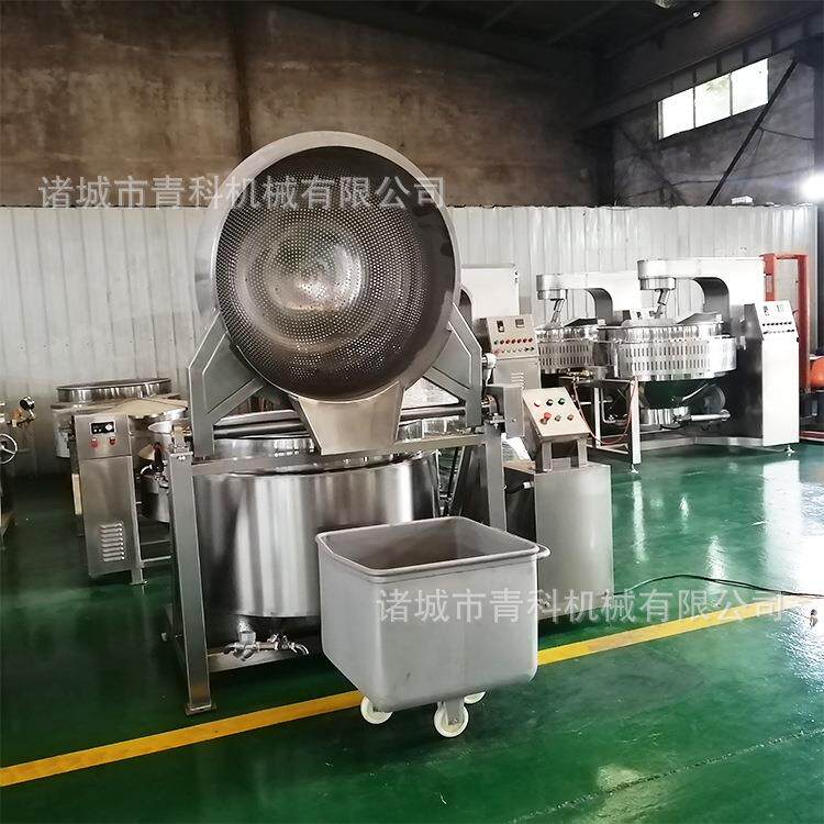 卤肉用自动翻筐漂烫熟食锅青岛鱿鱼海鲜蔬菜杀青绰水锅预煮机