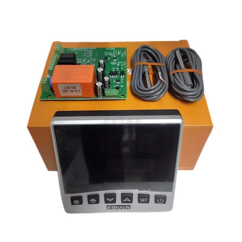 精创温控器LTC-100/500MS/500B 风机化霜双传感器分体式大面板LED