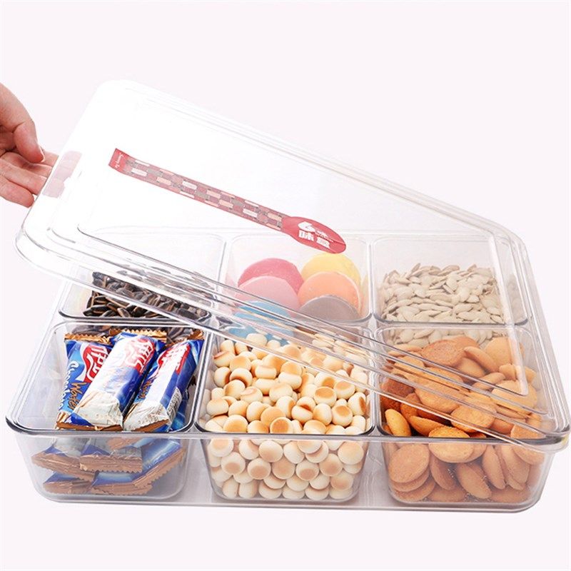 调味盒组合套装8格摆摊调料盒带盖冰粉配料盒奶茶店收纳格子商用