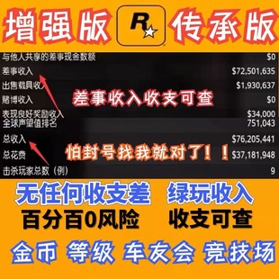 steamg刷钱PS5 线上模式 增强版 传承版 R星刷金 epic代练纯手工